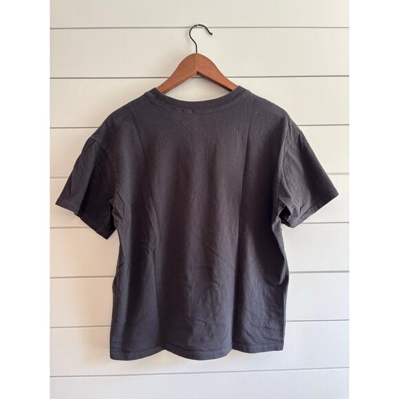 H&M Divided Women’s Medium | Wednesday Addams Graphic Tee Faded Black Boxy Fit - Picture 2 of 10